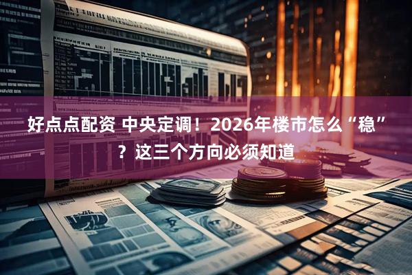 好点点配资 中央定调！2026年楼市怎么“稳”？这三个方向必须知道